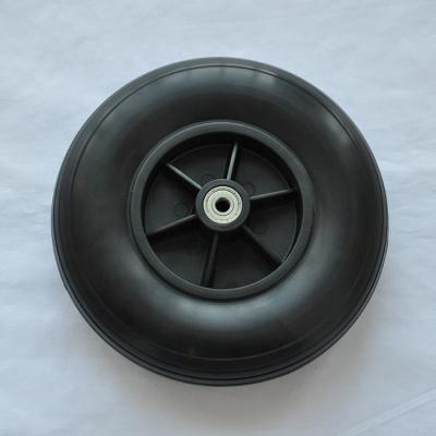 China Hotels 8 Inch 200mm PU Tire Flat Free Foam Filled Wheel en venta