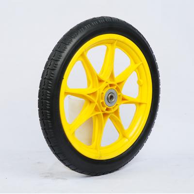 China Hand truck wheel of children's bicycles type solid wheels Toy Wheels electric equipped with high load capacity PU foam tire for sale