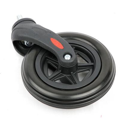 China Hotels Caster 6 Inch Solid Plastic PU Wheelchair Front Bearing Wheel 150mm Furniture Caster Office Chair Wheel en venta