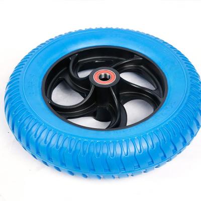 China Hotels Factory Wheel 8 Inch Trolley Wheel PU Foam Wheel For Wheelbarrow for sale