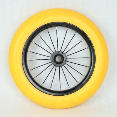 China Flat Free 12 1/2 x 2 1/4 PU Foam Bicycle Spoke Wheel Te koop