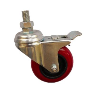 China 3 Inch 75mm PU Hardware Contemporary Furniture Leg Caster à venda