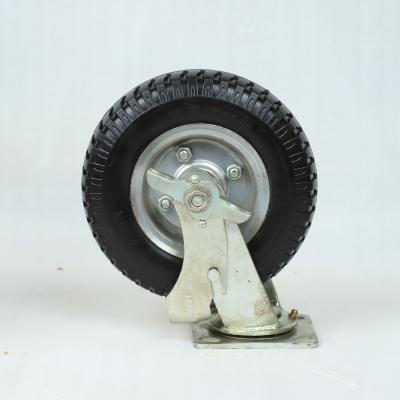 China 8x2.50-4 Pneumatic Swivel Caster With Puncture Proof PU Foam Tire For Industrial Tool Cart à venda