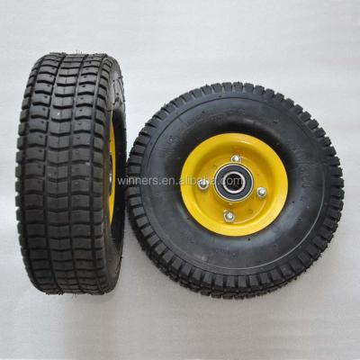 China Garment Shops Pneumatic Rubber Wheel Tire Tire 4.10 / 3.50-4 for sale