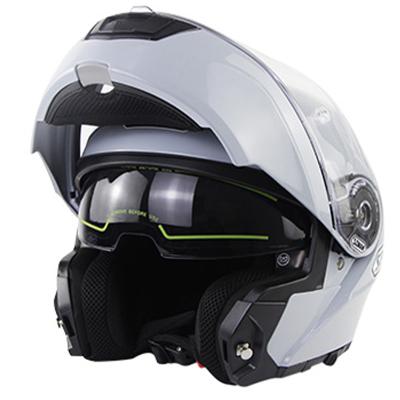 China HD/Wholesale EEC Motorbike Helmet Black Motorcycle Helmets Breathable & Detachable Motorcycle Helmets Men's Safe HD Double Lens Helmet For Racing for sale