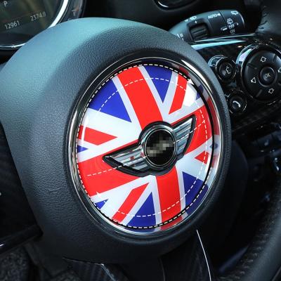 China 3D Steering Wheel Sticker Steering Wheel Center Panel Dedicated Car Sticker Decal Cover Sticker Case For MINI Cooper R55 R56 R60 R6 F54 F55 F56 F60 for sale