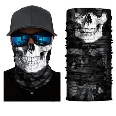 China Quikly Anti-UV Dry Seamless Wholesale Breathable Neck Polish Multifunctional Custom Tubular Recycling Protective Skull Bandanas for sale