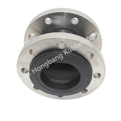 China High quality flange type bellows flexible EPDM single sphere rubber expansion joint for sale