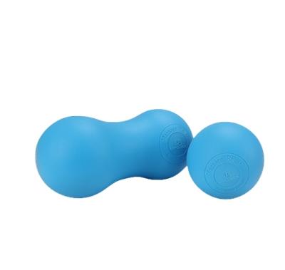 China Silicone Relieve Muscle Pain Release Exercise Stress Solid Peanut Silicone Massage Ball for sale