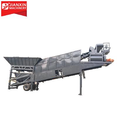 China China Factory New Mini Mobile Concrete Plant 25m3/h Batching Plant Price For Sale In India for sale