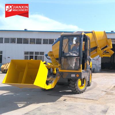 China Automatic Loading And Unloading Self Loading Concrete Mixer 3m3 Mobile Truck Car for sale