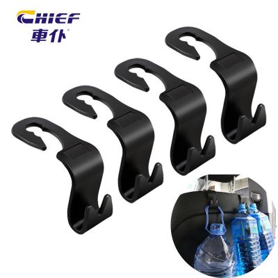 China Brief & 4pcs/Pack Single Color Car Headrest Hanger Hook Car Backseat Hooks Automotive Interior Accessories For Organize for sale