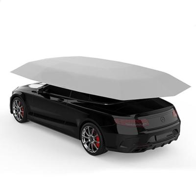 China Front Windshield Sunshade Car Roof Fabric Auto Foldable Fibreglass+oxford Shade Cover Auto Car Umbrellas With Remote Control for sale