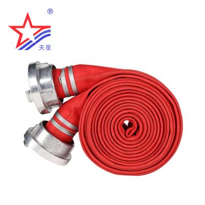 China Agricultural industrial transport fire fighting use double jacket liquid fire hose, fire hose price for sale