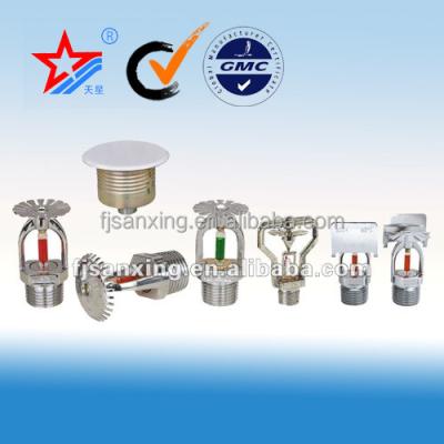 China Copper Alloy / Brass Sprinkler Heads Brass Pendent Straight Sidewall Fire Sprinkler Types for sale