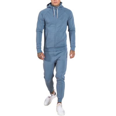 China Breathable High Quality Light Blue Tracksuit Men Tracksuits Mens Tracksuit Pants Slim Fit Mens Cropped Tracksuits for sale