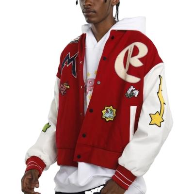 China Reversible Custom Size Quality Fleece Baseball Letterman Bomber Varsity Jacket For Mens Mens Jackets And Coats for sale