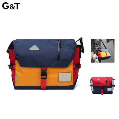 China Hot Selling Fashion Polyester G&T Male Cross - Body Casual Street Student Riding Bag Shoulder Factor Messenger Bag for sale