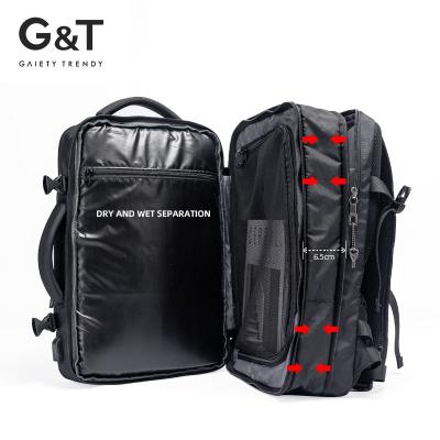 China With USB G&T Drop Shipping Custom USB Charging Anti Theft Layer Travel Backpack Laptop Extended Backpack For Men for sale