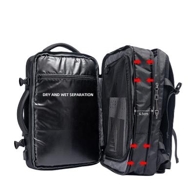 China With Hot Sale USB G&T Oxford Soft Handle Waterproof Zipper Business Backpack With Raised Layer for sale