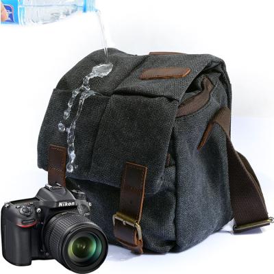 China Waterproof Canvas Vintage Shoulder Camera Photography Camera Video Cross-Body G&T Cross-Body Messenger Sling Bags for sale