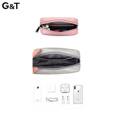 China G&T Polyester Cable Mouse Cell Phone Power Bank Makeup Organizer Viable Bag Storage Box for sale