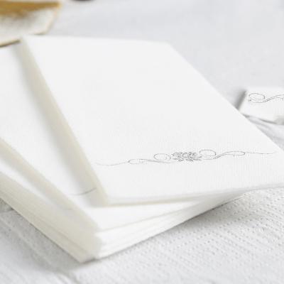 China 3ply printed premium quality dinner napkins factory disposable airlaid napkin for sale