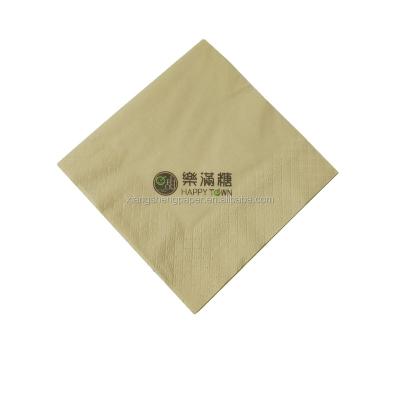 China Colorful Pre Fold Kraft Virgin Paper Napkin For Restaurant Dinner Airlaid Paper Napkins for sale