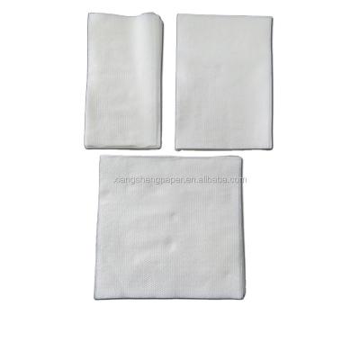 China Soft and Eco-Friendly One Sixth Time High Quality White Wood Virgin Napkins Dinner for sale