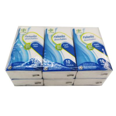 China Pocket Tissue 3Ply Virgin Wood Pulp Facial Tissue For Travel Soft Tissue For Home for sale