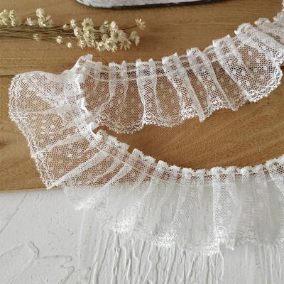 China 2023 Handmade Wholesale Diy Hole Narrow Lace Elastic Decorative Round Trim Elastic Decorative Round Lace Fabric 2023 for sale