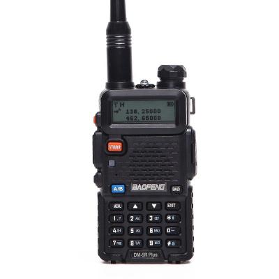 China Plastic Baofeng DM-5R PLUS Tier 2 Digital Walkie Talkie DMR Radio VHF/UHF Two Way Radio Repeater +A USB Dual Band Cable for sale