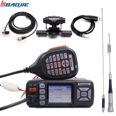 China BJ-218 Baojie BJ-318 Walkie Talkie Mini Dual Band VHF Mobile Radio 20/25W Upgrade LCD Display Cool Colorful Upgrade 10 Way Radio the 10KM kilometer car radio for sale