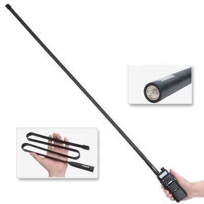 China ABBREE Tri Band 144/222/435Mhz 108CM Foldable CS Tactical Antenna for Baofeng UV-82X3 Ham Radio AR-152A-T108 for sale