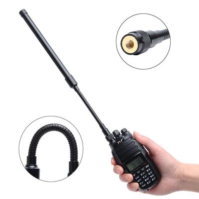 China ABBREE AR-148 Tactical Gooseneck Army VHF UHF SMA-Male Dual Band Antenna 33CM for Yaesu VX-6R WOUXUN TYT Walkie Talkie AR-148-M33 for sale