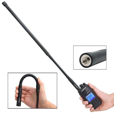 China ABBREE 64CM VHF UHF 144/430Mhz SMA-Male Gooseneck For Yaesu TYT Wouxun Two Way Radio Antenna AR-152G-M 64CM for sale