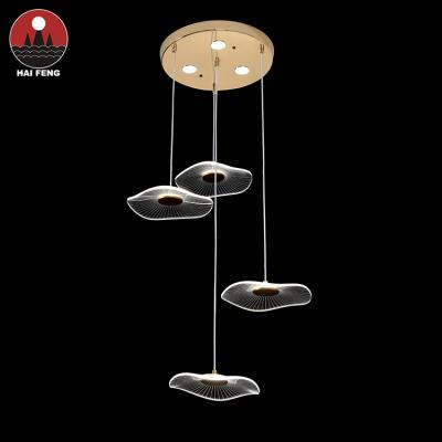 China Dining Room Crystal Lighting American Modern Luxury Style Gold Led Pendent Lamp for sale