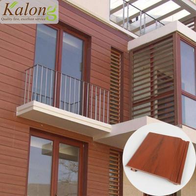 China Contemporary Anti-UV exterior wpc wall cladding panel for wooden house for sale