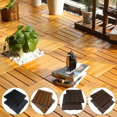 China Eco - Friendly Easy To Install Outdoor Garden Veranda DIY Laminated Decking Tiles for sale