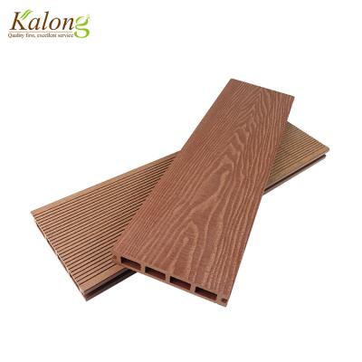 China China park hot sale Anti-UV wood plastic composite decking outdoor wpc decking flooring for sale