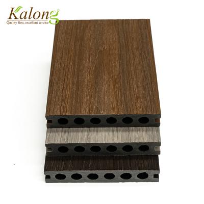 China Contemporary outdoor 140*23mm balcony coextrusion wpc decking flooring for sale