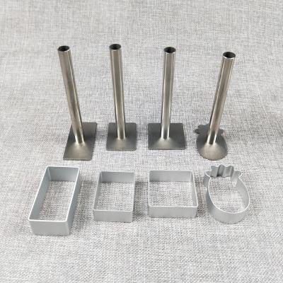 China Metal Factory Wholesale Aluminum Cake Puncher Pineapple Cake Molds,Plum,Square,Heart Shape,Oval Molds for sale