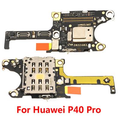 China Metal SIM Card Reader Holder Connector Slot Flex Cable Replacement For Huawei P40 Pro Cab Dish Send Message for sale