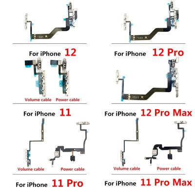 China Wholesale Power Switch On Off Pro 12 Flex Cable For Key Button Side Volume Mini Mobile Phone Spare Parts Max iPhone 11 12 Standard for sale