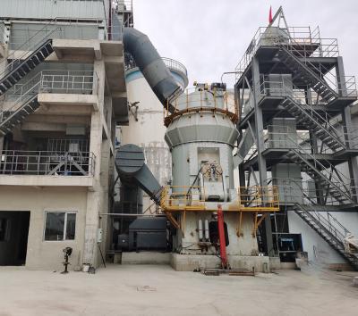 China Granero vertical ultrafino Línea de producción de agregados de piedra caliza Materia prima Molino vertical en venta