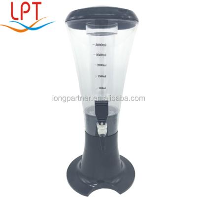 China Beer Wine Beverage Dispenser NEW 3L Plastic Tabletop Beer Dispenser, Beer Tower for sale