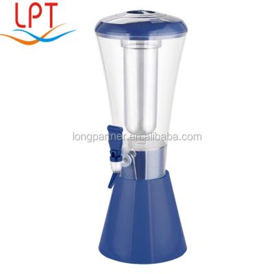 China Portable Plastic Beer Dispenser 3L Soda Beverage Dispenser Machine / Beer Tower for sale