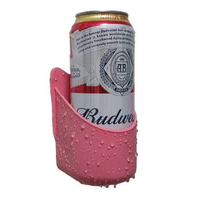 China Customized Silicone Viable Glass Bottle Beer Holder, Drinking Box Beer Holder Bottle Shower Holder for sale