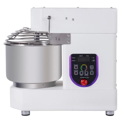 China Frequency Variable Speed ​​Spiral Variable Speed ​​Adjustable Dough Mixer 4kg Dough Mixer Table Top Dough Mixer Factory 10L Spiral Mixer for sale