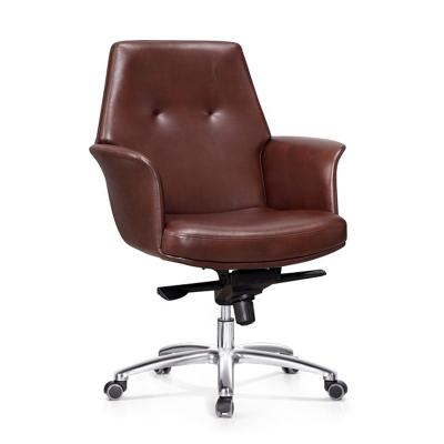 China (Size) ZYO Executive Office Adjustable Comfortable Modern Luxury Leather Chair for sale